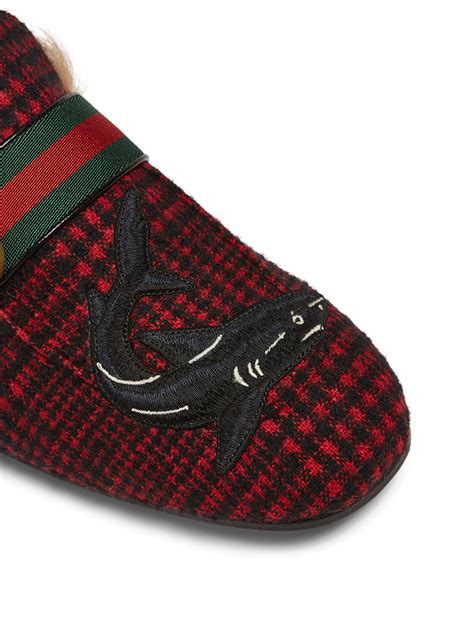 holt renfrew gucci princetown|GUCCI Princetown Checkered Slippers With .